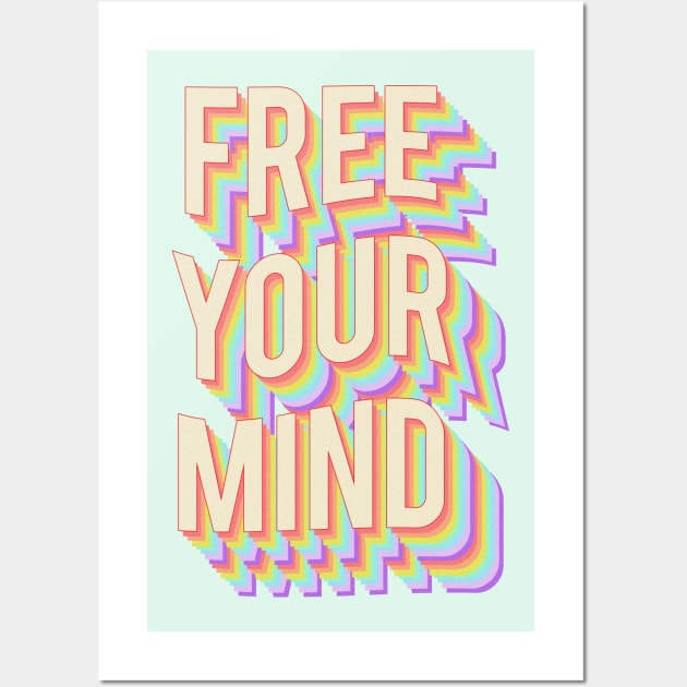 Free Your Mind Wall Art by Vintage Dream